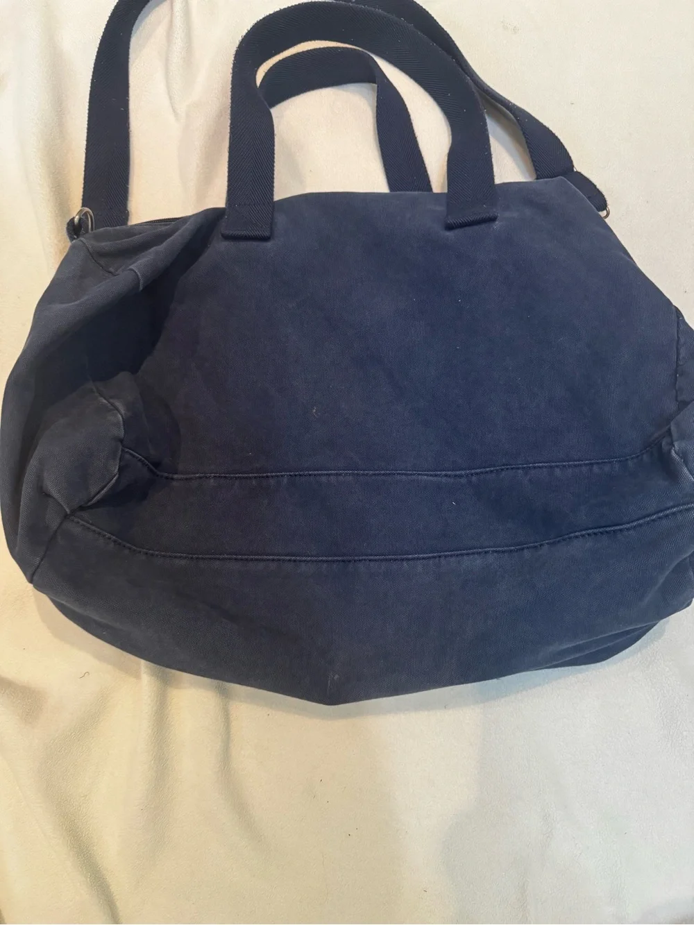 Aeropostale Navy Canvas Duffel with Embroidered Crest